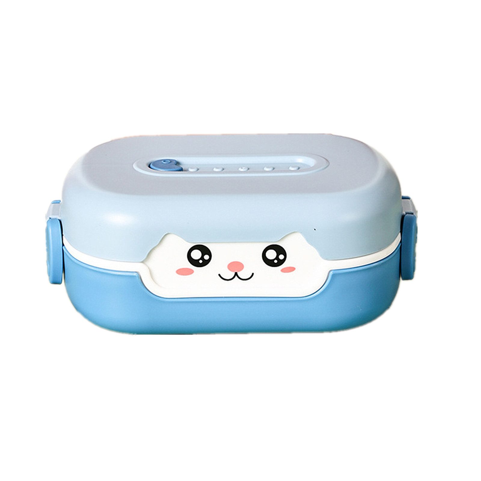 GarveeMore Lunchbox Cartoon Bento Lunchbox für Erwachsene und Kinder mit Fächern 700 ml, Mahlzeitenvorbereitungsbehälter,Picknick,Snack,Bento-Boxen ohneBesteck