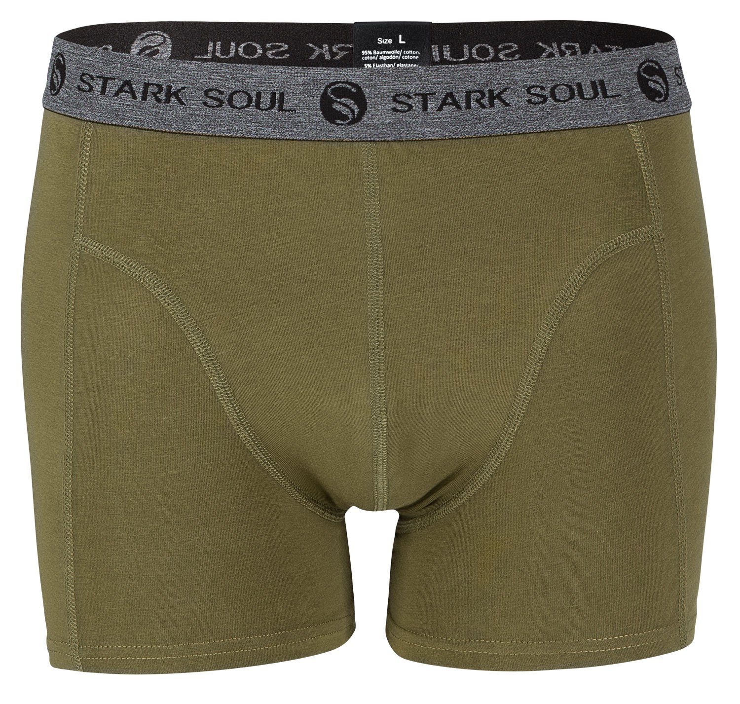 Stark Soul® Boxershorts Retroshorts, 3er-Pack 3er Boxershorts, Baumwolle Pack, weiche - Gemischt-V3 Trunks Herren