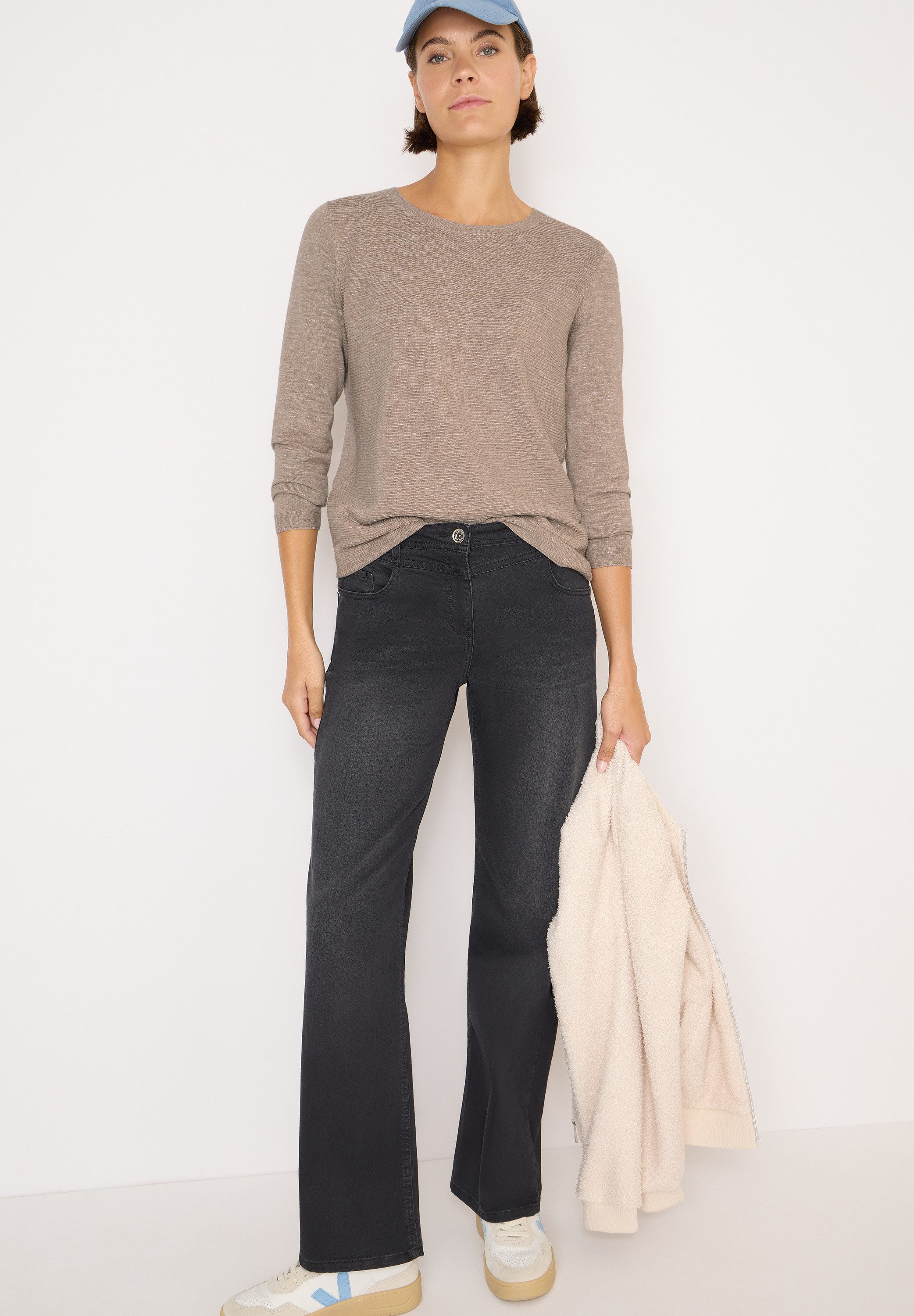 CECIL Strickpullover mit Rundhalsausschnitt