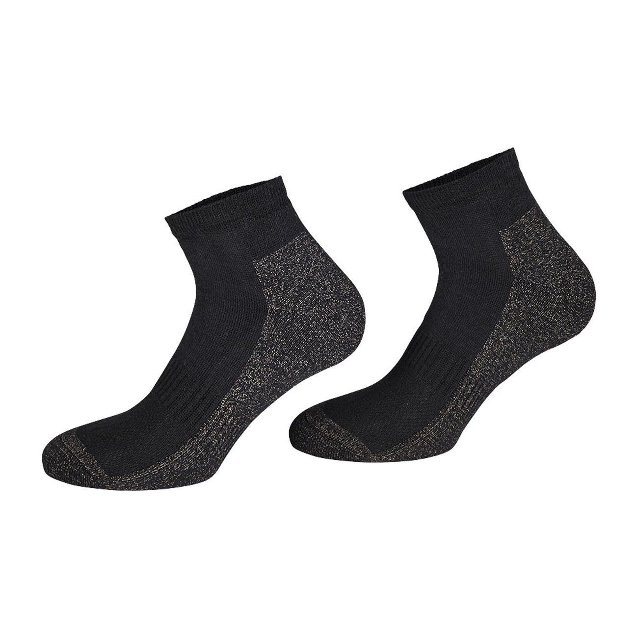 TippTexx 24 Kurzsocken 2 Paar kurze antibakterille X-Static Silber Socken Anti-Loch-Garantie