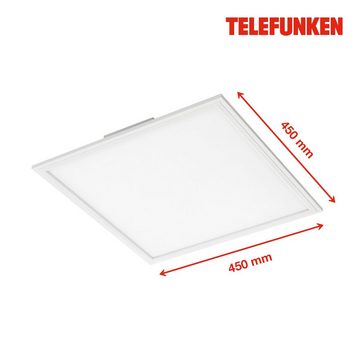 Telefunken LED Deckenleuchte 308806TF, LED fest integriert, Neutralweiß, mit Bewegungssensor, mit Bewegungsmelder, mit Dämmerungssensor, Empfindlichkeit einstellbar, Leuchtdauer einstellbar, Radius von Sensor einstellbar