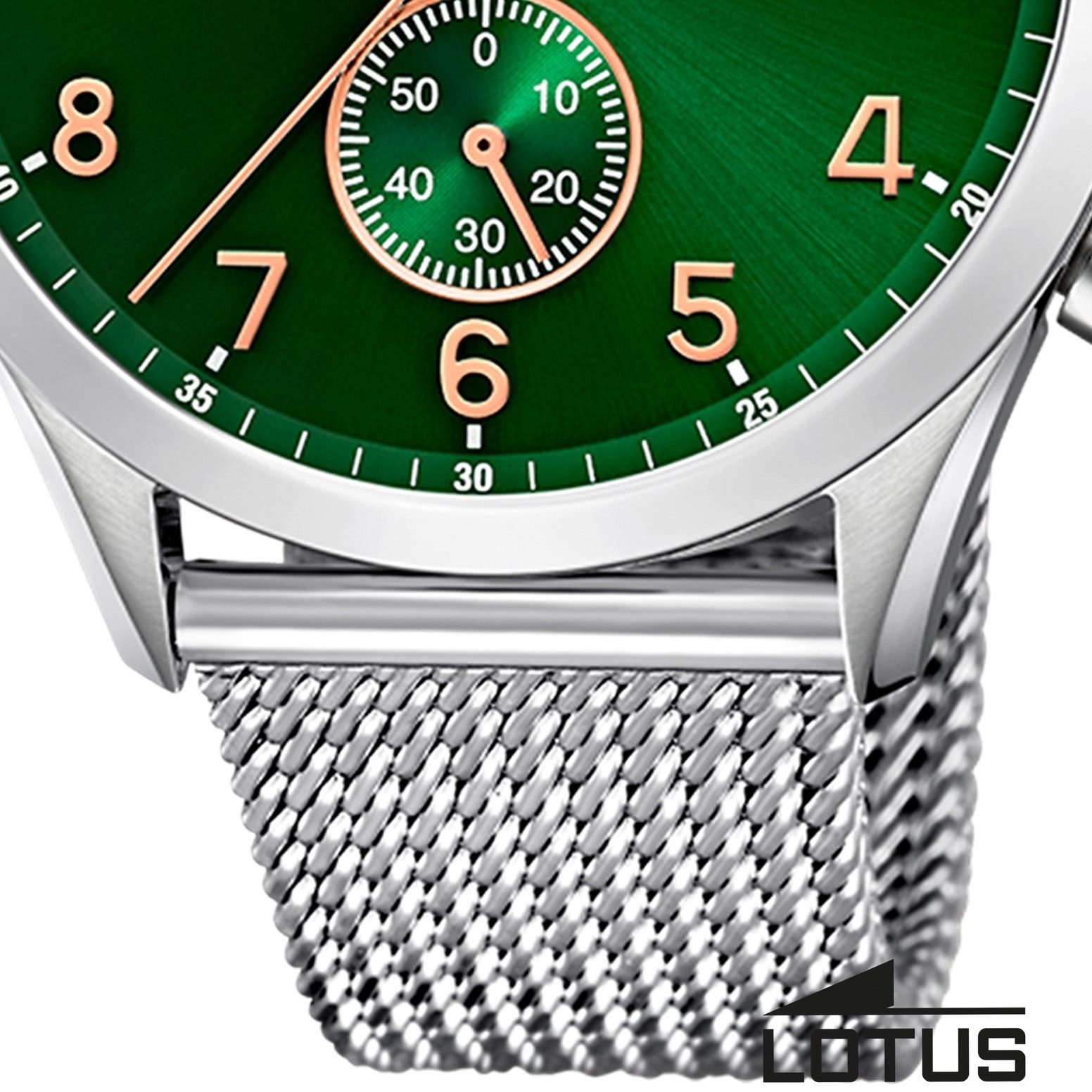 Lotus Quarzuhr Lotus Herrenuhr Minimalist Armbanduhr, (Analoguhr), Herren Armbanduhr rund, groß (ca. 43mm), Edelstahl, Luxus