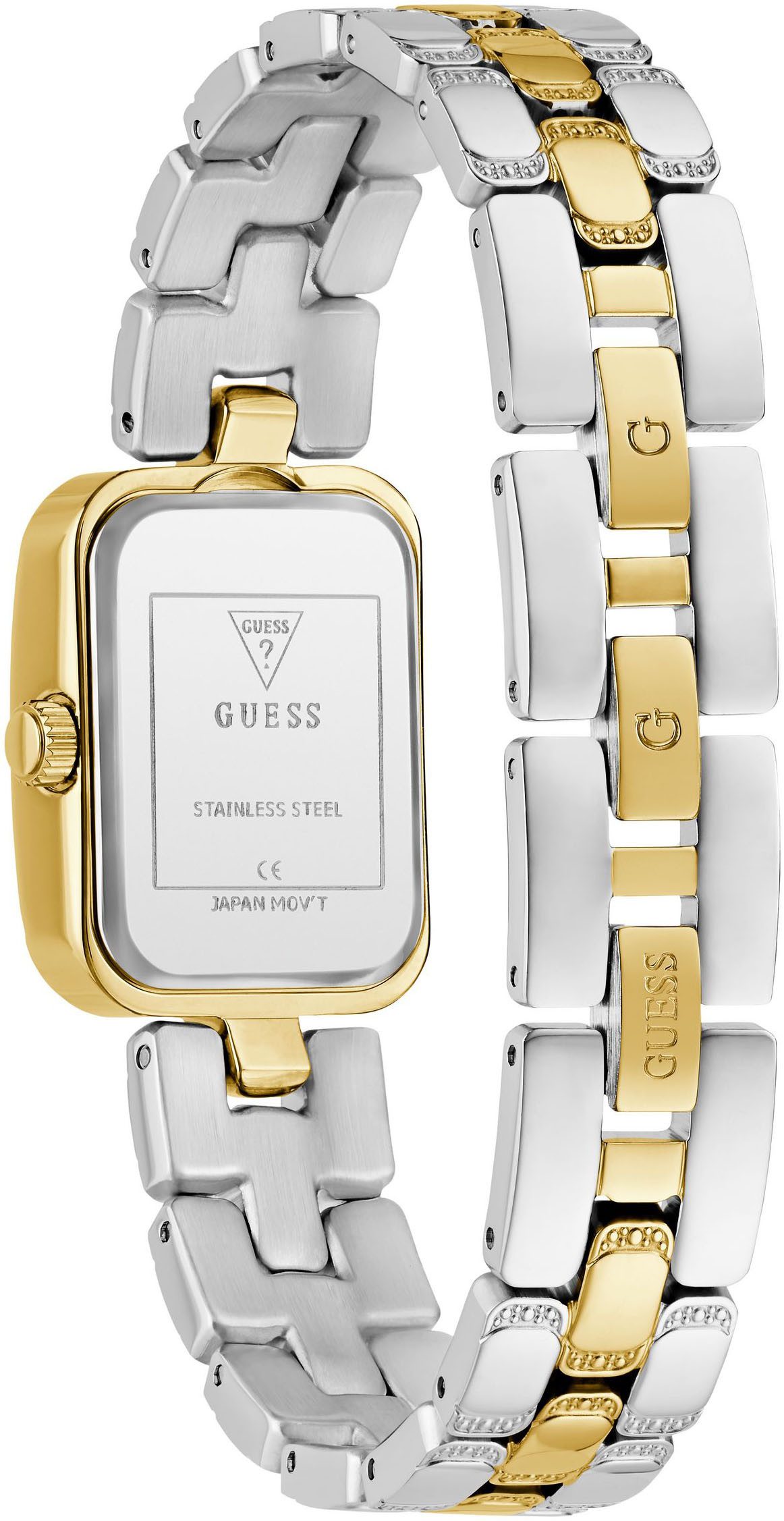 Guess Quarzuhr ISLA GW0865L4, Armbanduhr, Damenuhr, Edelstahlarmband