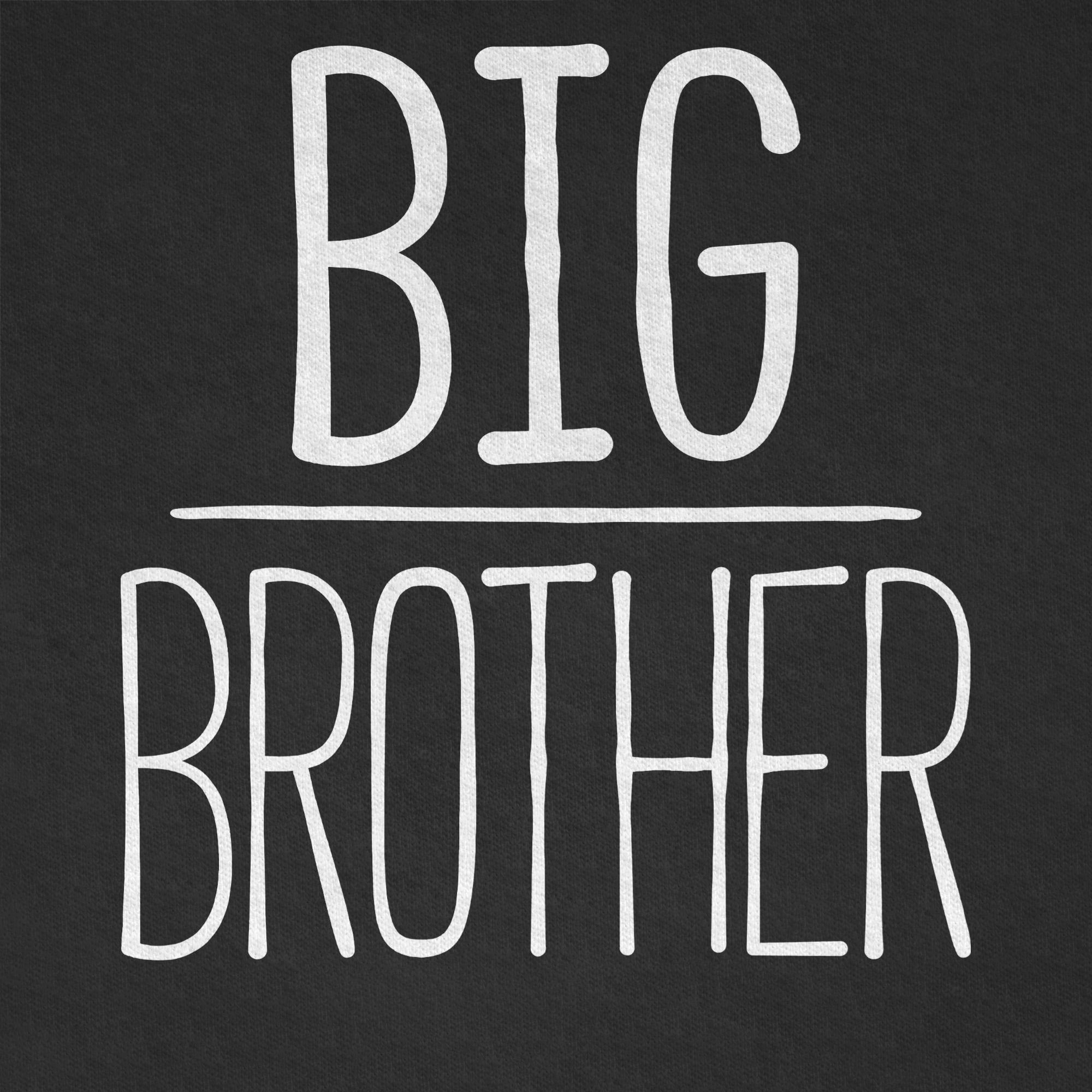 Schwarz Bruder Großer 1 T-Shirt Brother Shirtracer Big