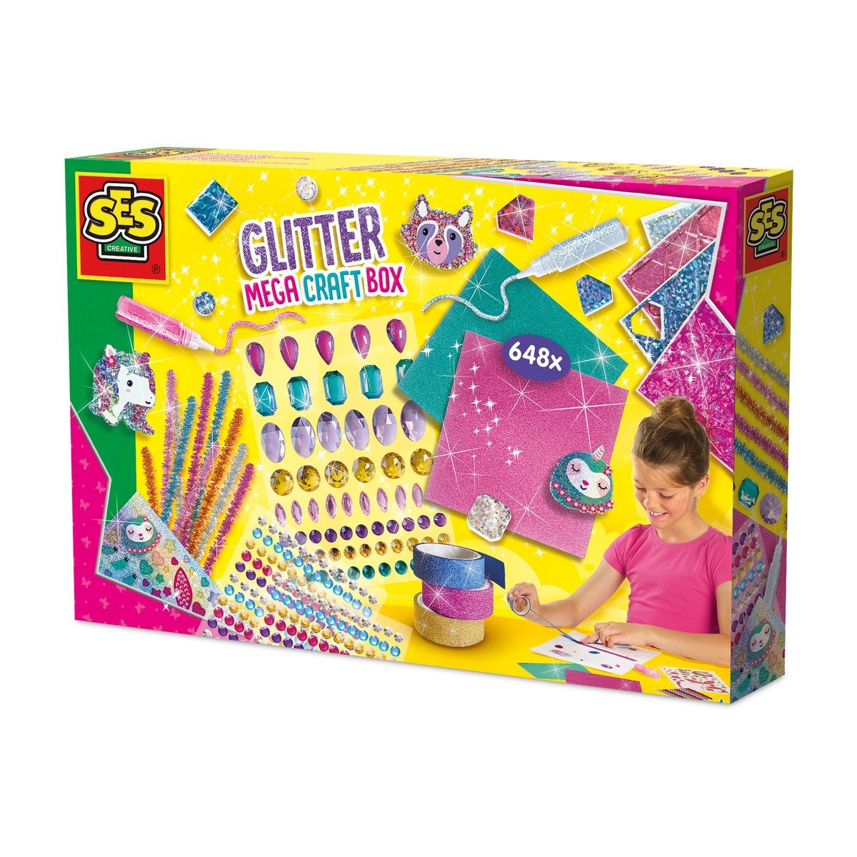 SES Creative Bilderrahmen zum Basteln SES CREATIVE Bastelbox Mega Glitzer