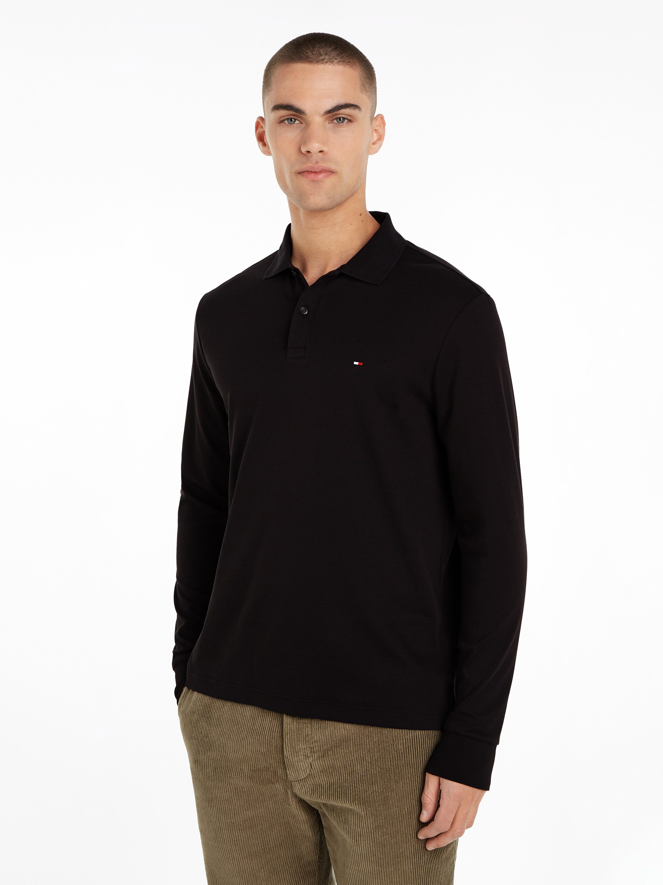 Tommy Hilfiger Langarm-Poloshirt L/S LIQUID COTTON REG POLO mit Jersey und günstig online kaufen