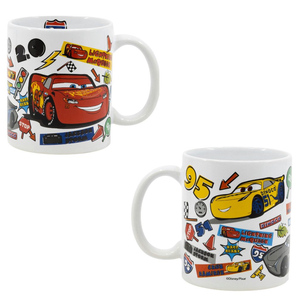 Tasse Disney Cars Lightning McQueen Kaffeetasse Teetasse Geschenkidee 325 ml