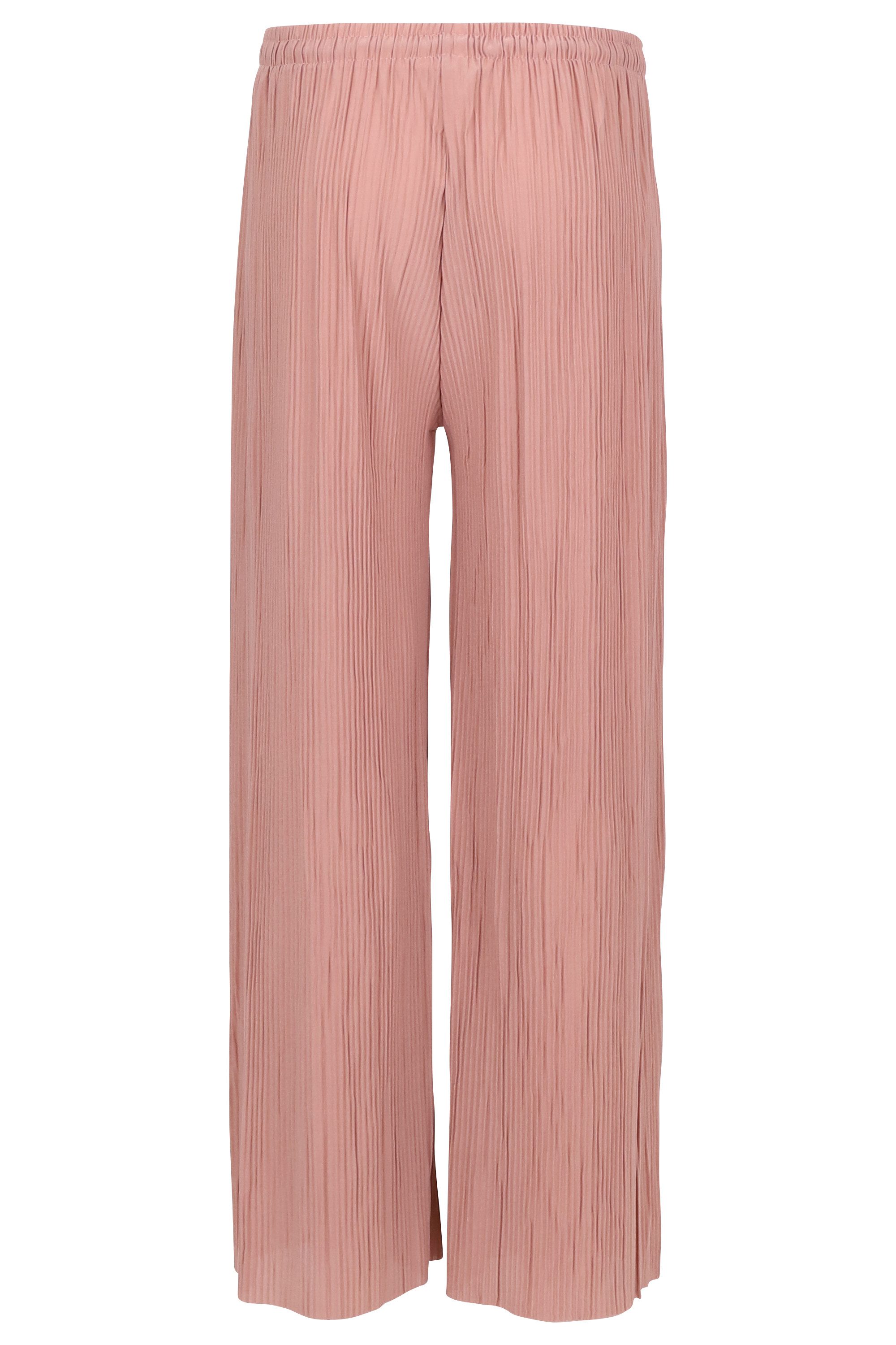 Easy Young Fashion Palazzohose Plisseehose 999 Sommerhose mit elastischem Bund