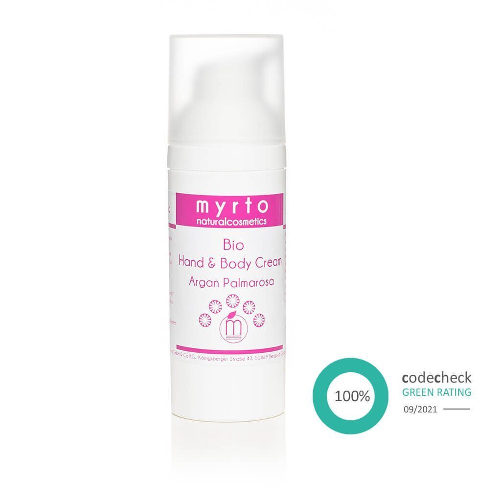 Handcreme Bio Handcreme Argan Palmarosa - bei strapazierter Haut
