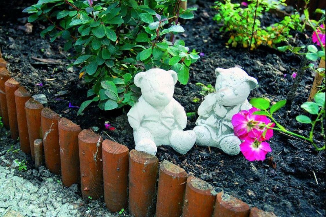 Skulptur Garten Dekoration Bär Terrasse Stein Figuren Figur Deko Statue