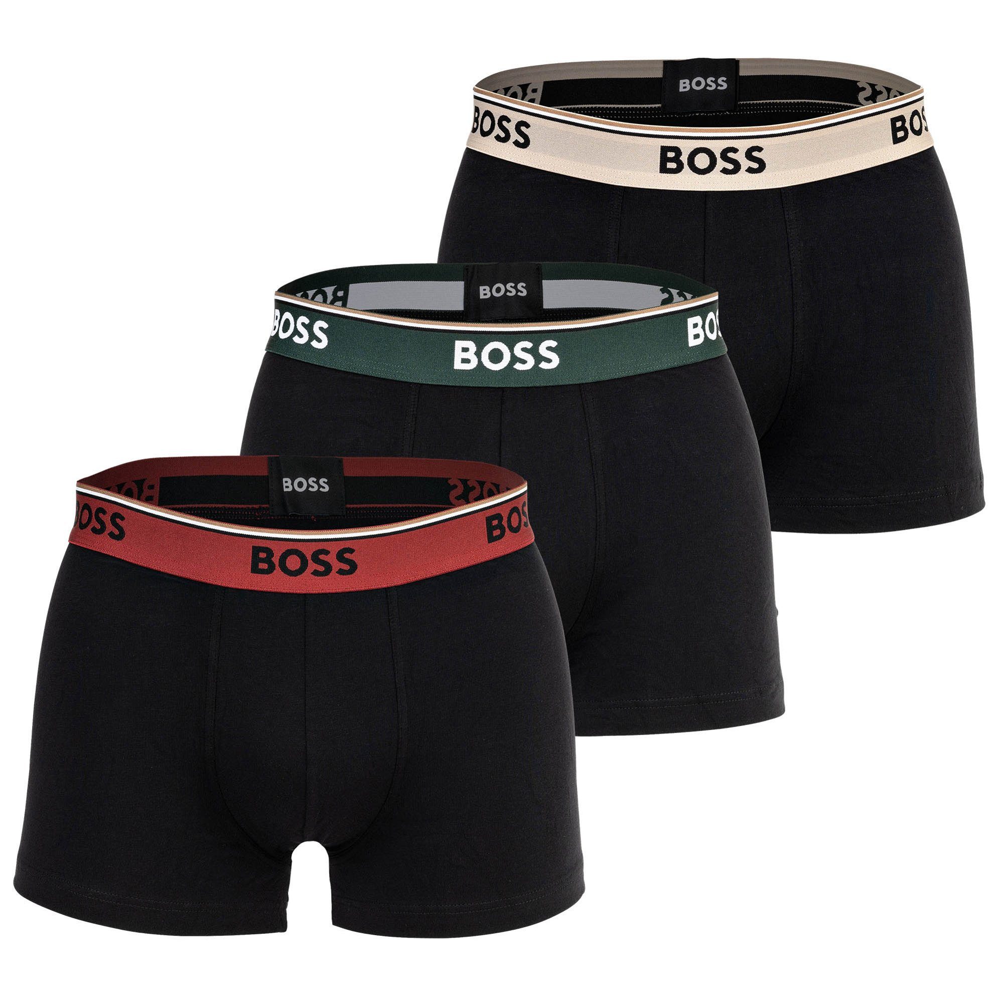 BOSS Boxer Herren Boxershort 3er Pack Baumwolle (Packung, 3er Pack)