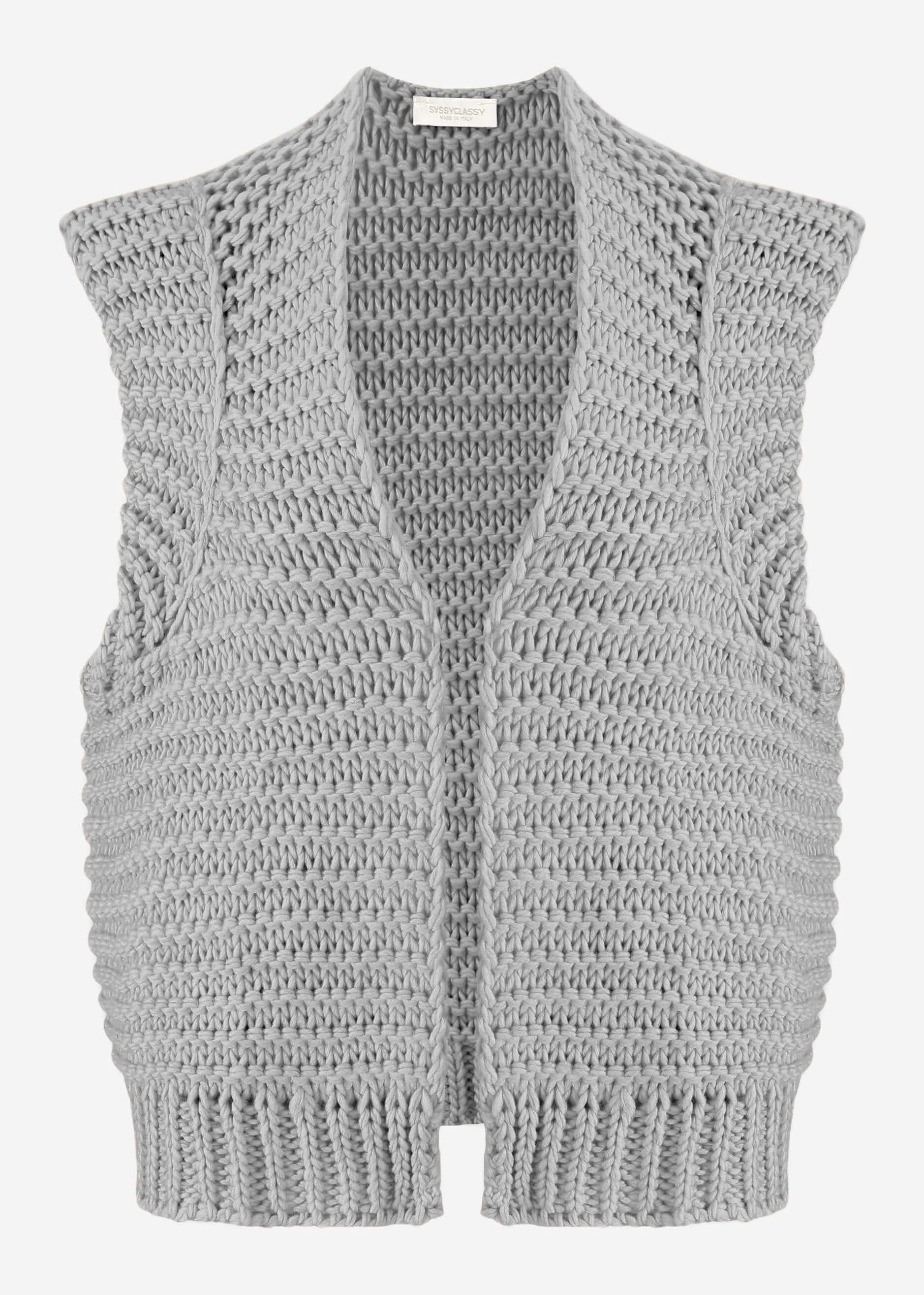 SASSYCLASSY Strickweste Strickweste Damen mit strukturierten günstig online kaufen