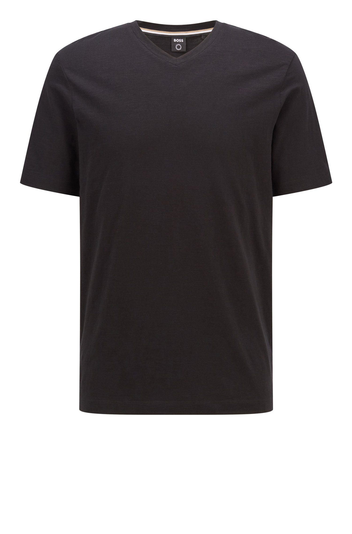 Tilson Schwarz HUGO (001) (1-tlg) BOSS T-Shirt