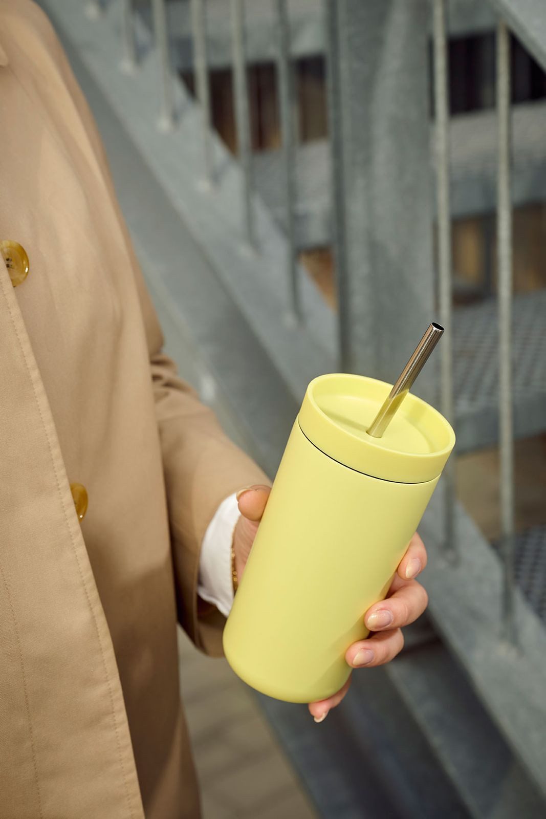 Stelton Thermobecher TO GO Thermobecher SIP mit Strohhalm - laevis, PP Kunststoff, stelton TO GO Thermobecher SIP mit Strohhalm - laevis