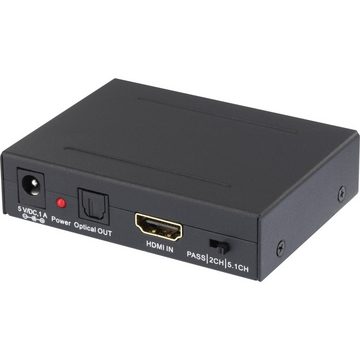 SpeaKa Professional SpeaKa Professional Audio Extraktor SP-AE-HDCT-2P [HDMI - HDMI, Cinch, Audio-Adapter