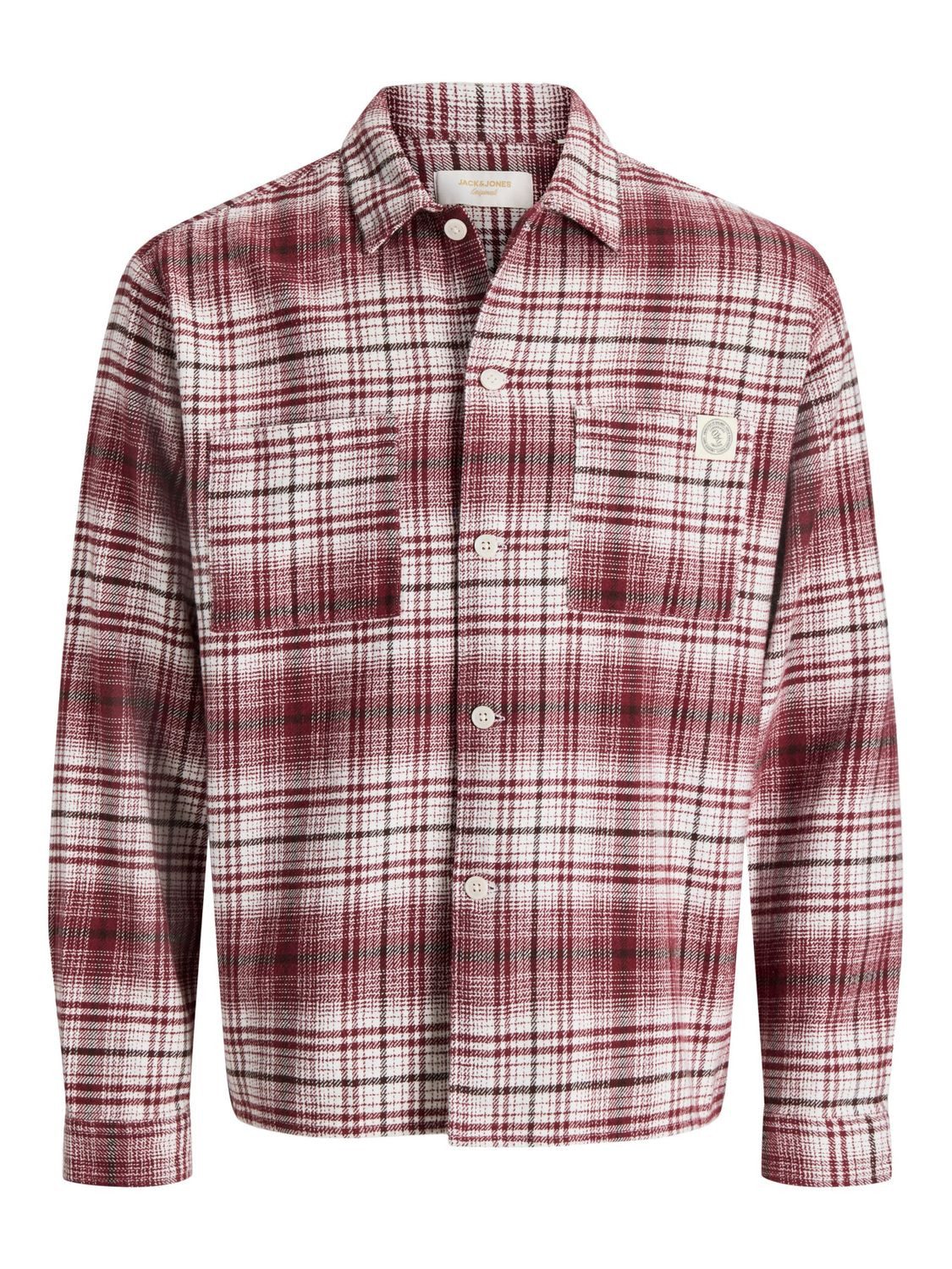 Jack & Jones Langarmhemd JORFREDERIKSBERG FLANNEL OVERSHIRT (1-tlg)