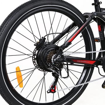 SAMEBIKE E-Bike XD26-II Vollgefedertes Mountainbike 48V14AH 26*2,1 Reifen