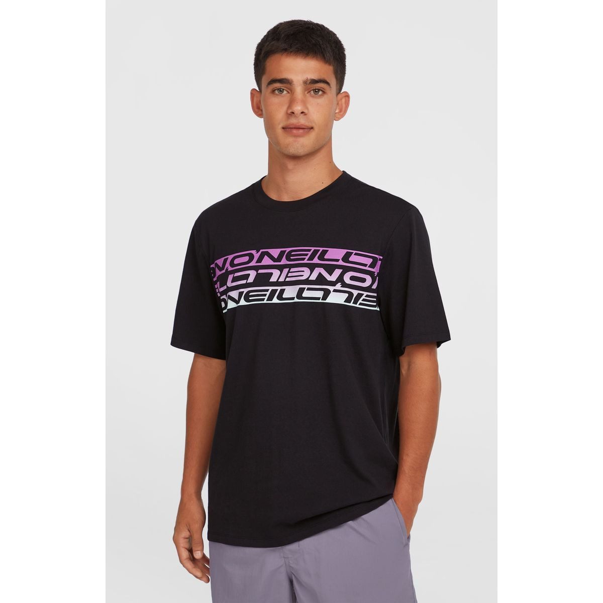 O'Neill Kurzarmshirt O'neill Stripe T-shirt Klassisches T-Shirt aus 100% Baumwolle mit normaler Passform und