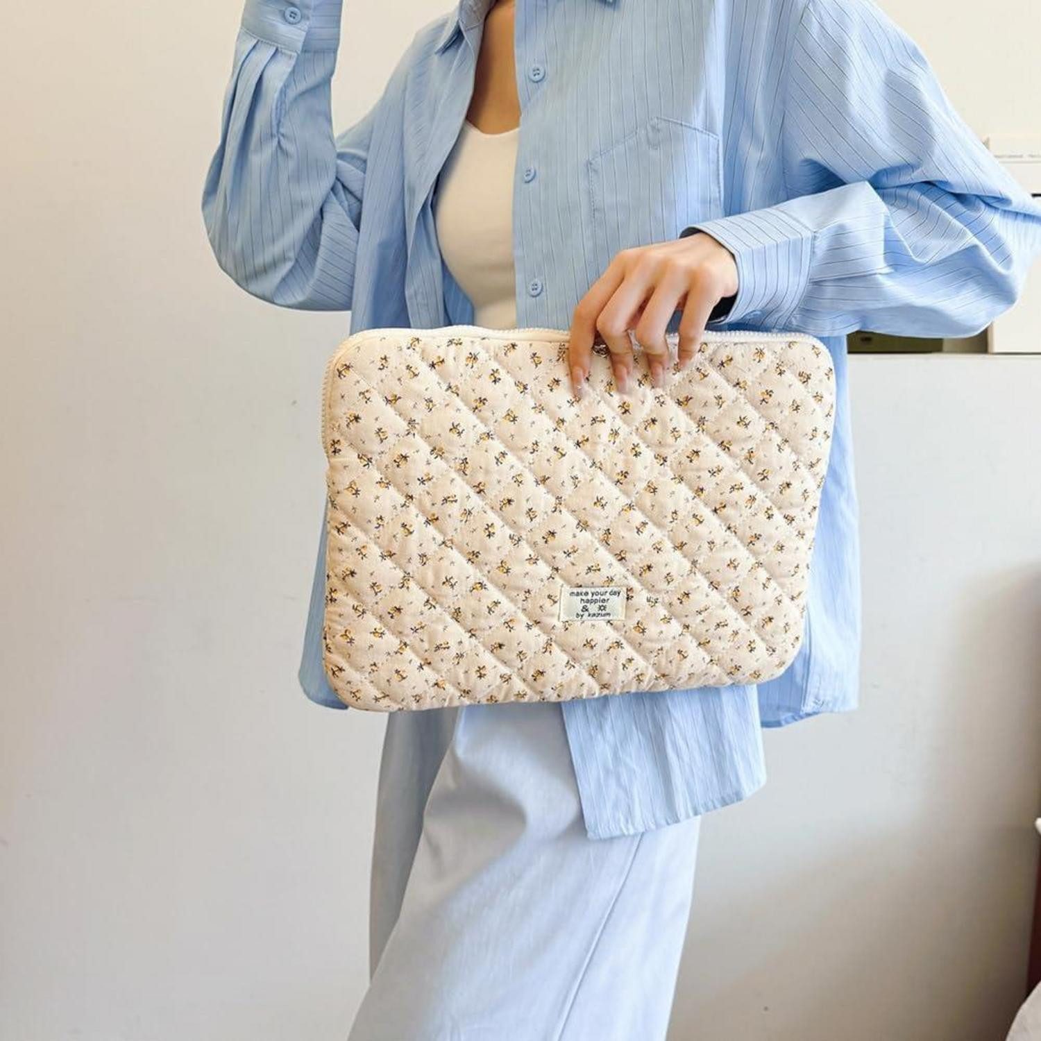LuxusKollektion Laptoptasche Laptop Hülle Puffy 11 13 14 Zoll Notebook Gelb 15 Zoll