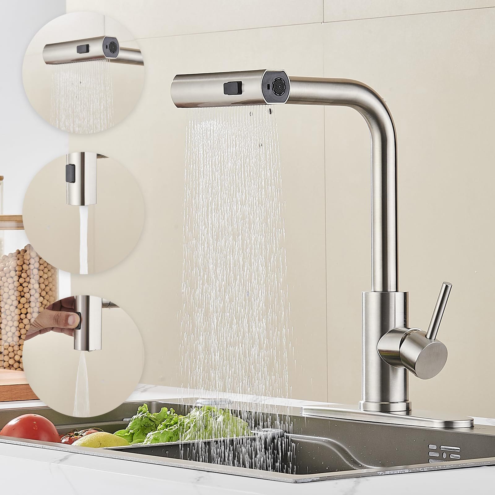 ibettertec Waschtischarmatur Waschtischarmatur Wasserhahn Bad,Waschtischarm günstig online kaufen