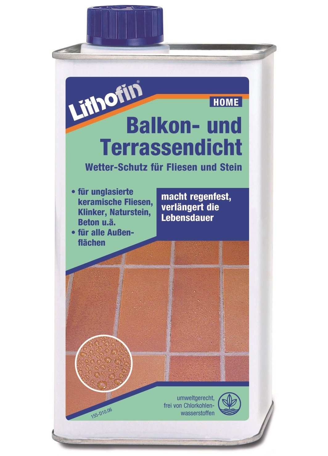 und Naturstein-Reiniger Ltr 1 Balkon- Terassendicht Lithofin LITHOFIN