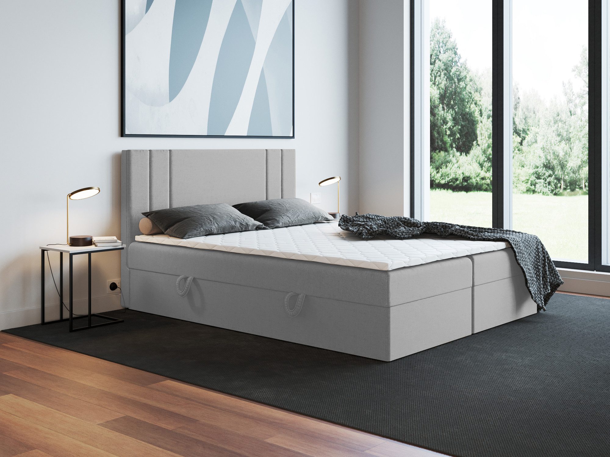 Godre Boxspringbett mit Bettkasten Nardo 160x180 günstig online kaufen