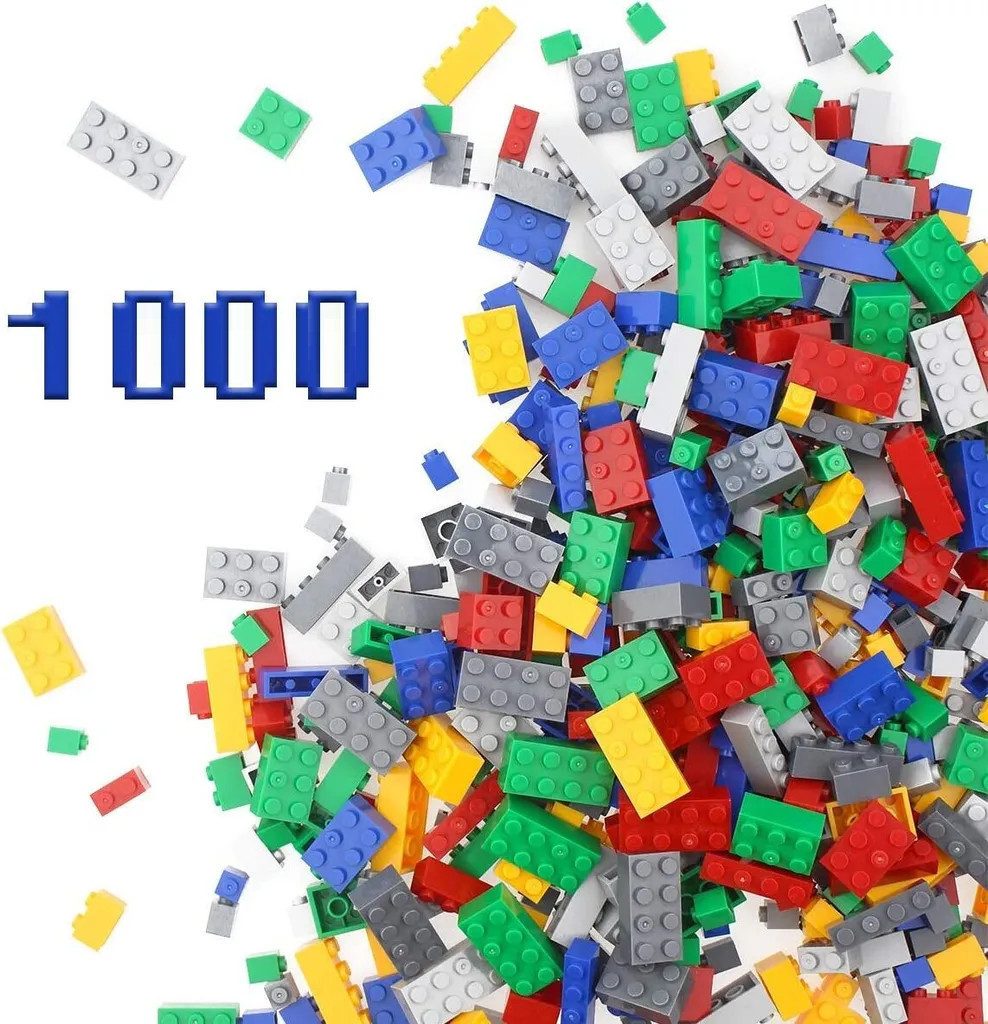 DOPWii 1000-teiliges Baustein-Set,lose Bausteine,Kreatives DIY-Spielzeug, S günstig online kaufen