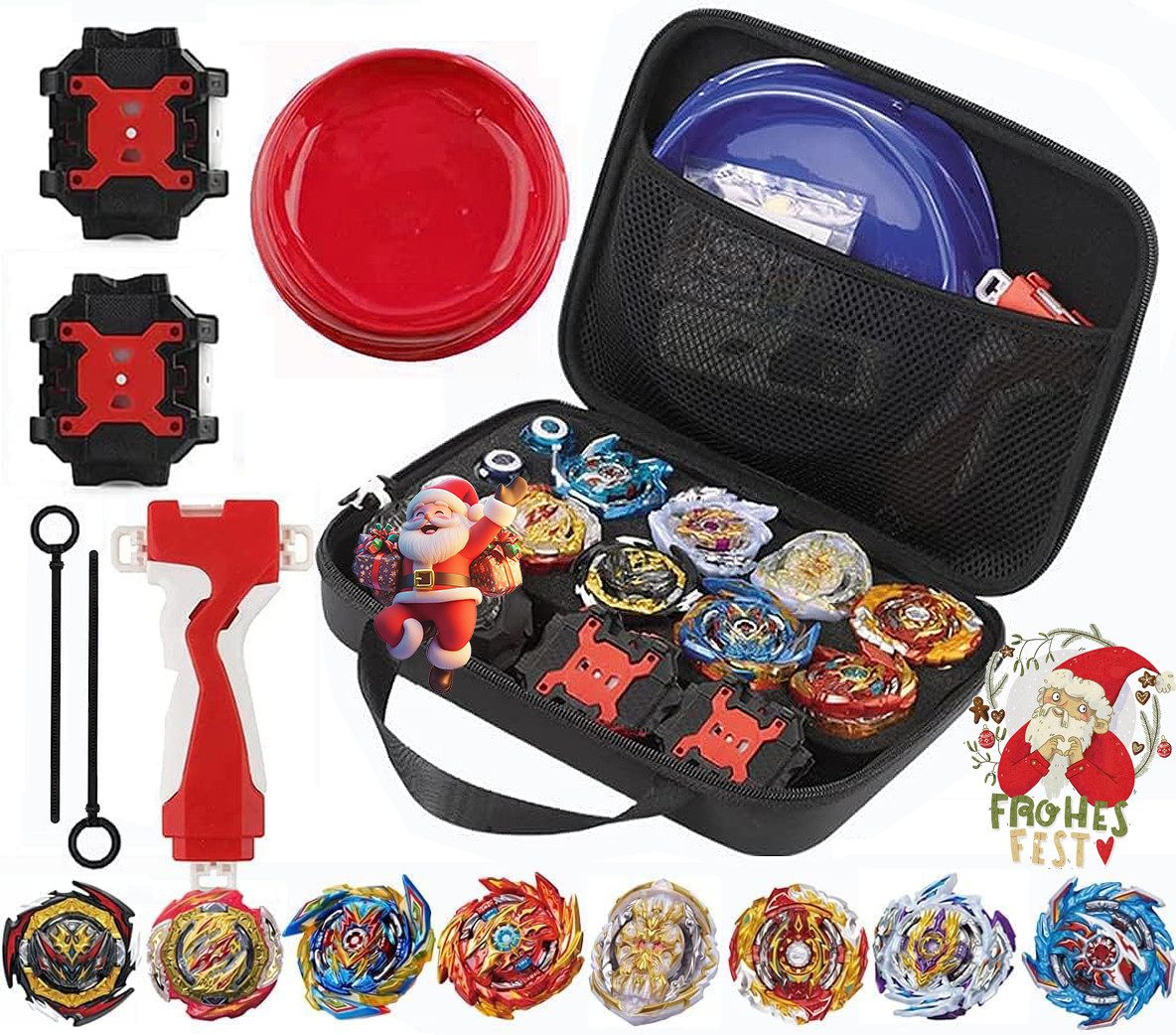 Brummkreisel Speed-Kreisel Beyblade Burst 12 Stück, Launcher Spielzeug Drehkreisel