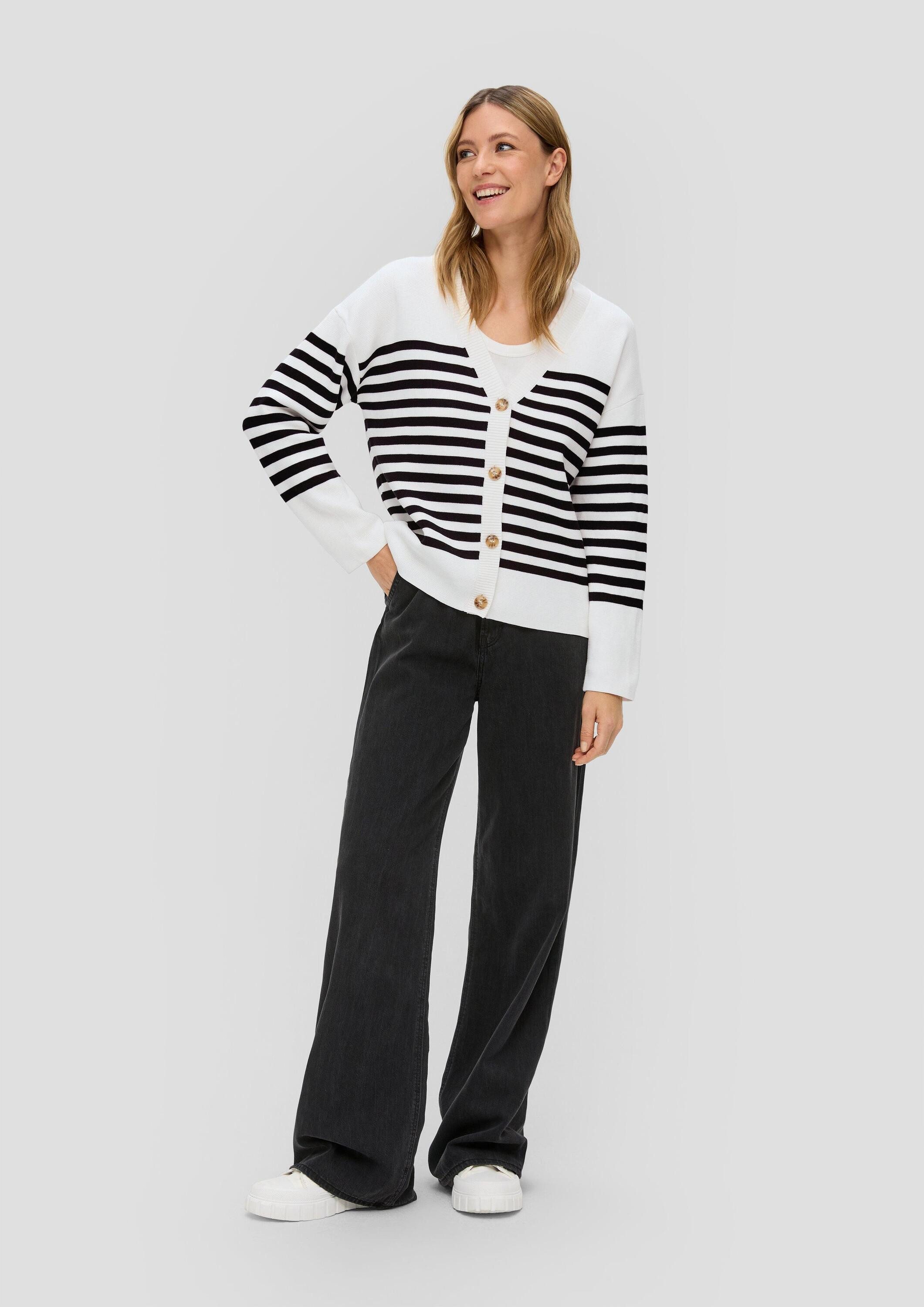 s.Oliver Cardigan Strickjacke Strickjacke in gestreiftem Muster