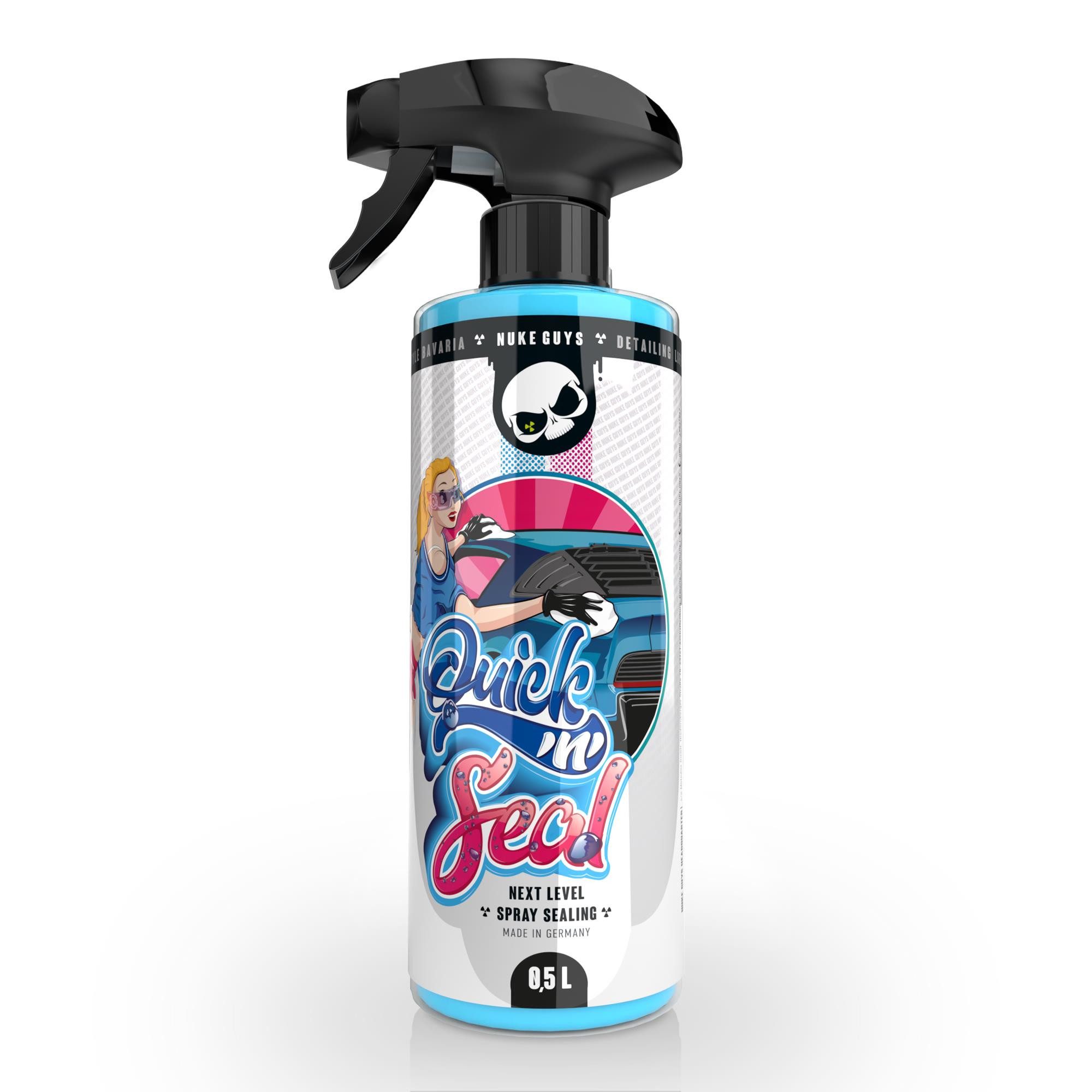 Nuke Guys Auto Lackversiegelung Nuke Guys Quick'n'Seal 500ml Sprühversiegelung Felgenversiegelung (1 St), Sprühversiegelung für Scheibe, Lack, Felgen