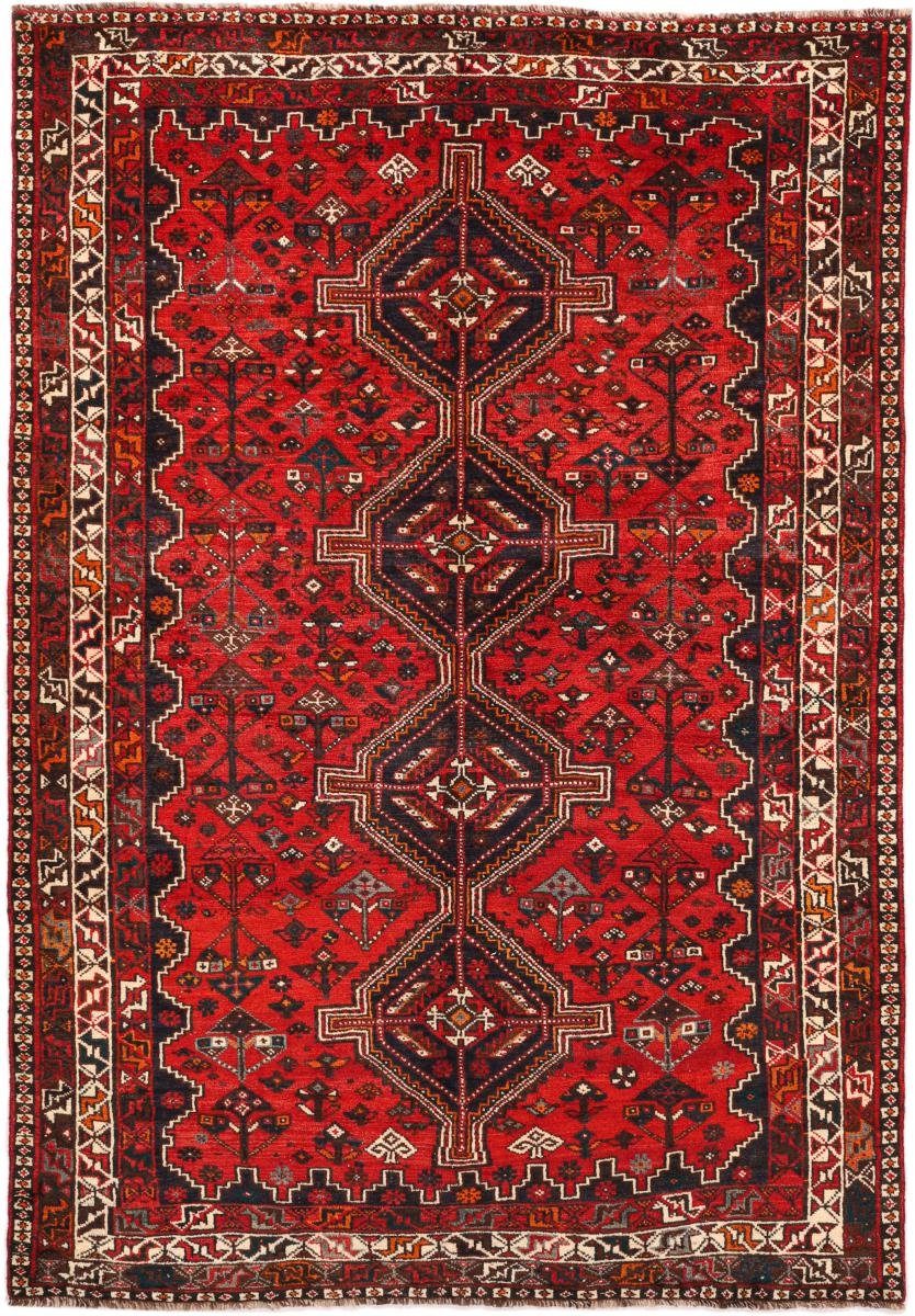 Orientteppich Shiraz / 183x263 Orientteppich Höhe: 10 mm Handgeknüpfter Trading, Nain rechteckig, Perserteppich