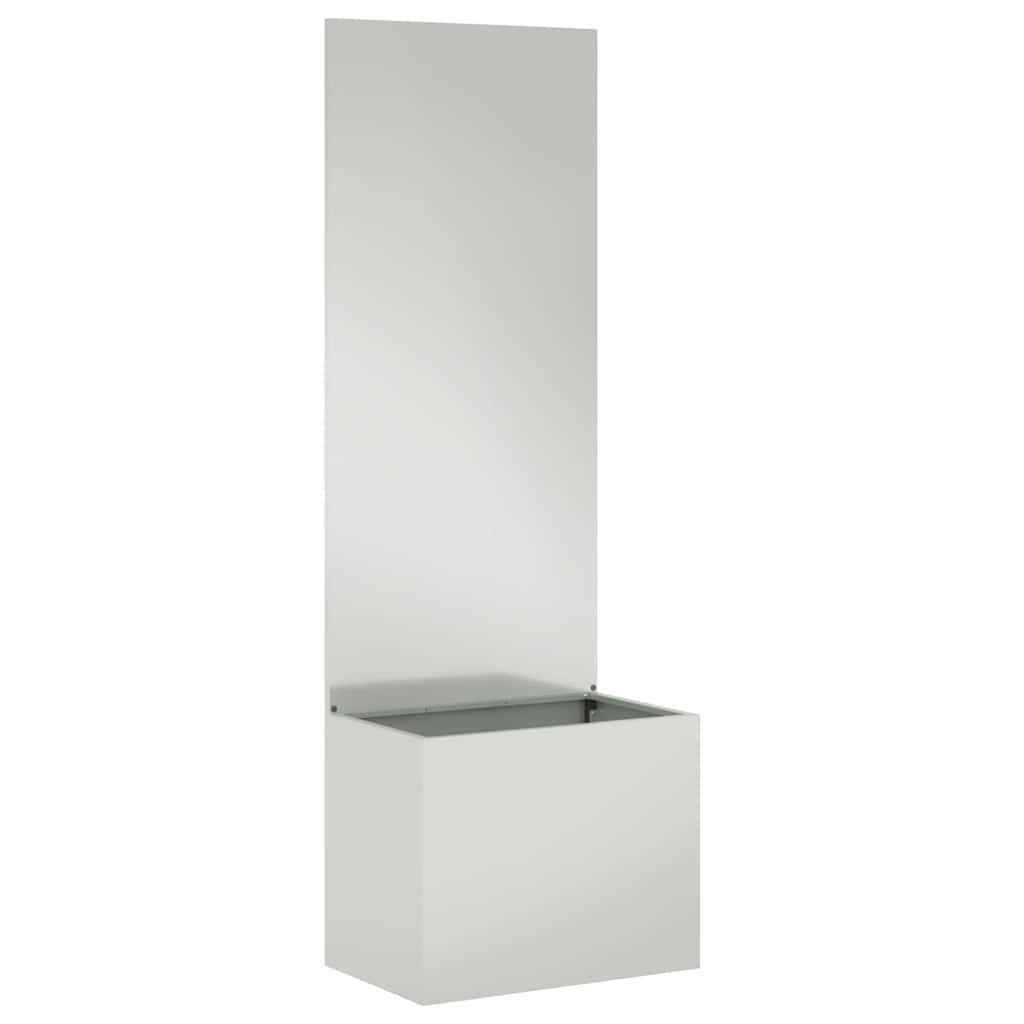 vidaXL Wandbild Garten Sichtschutz-Leinwand Silber 50 günstig online kaufen