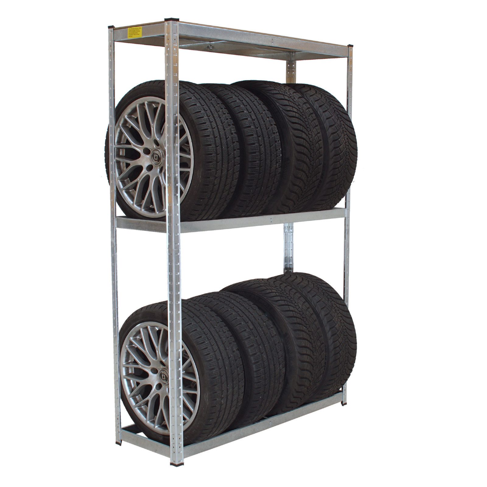 TRUTZHOLM Steckregal Reifenregal für 8 Räder 180x120x40 cm 795 kg Reifenstä günstig online kaufen