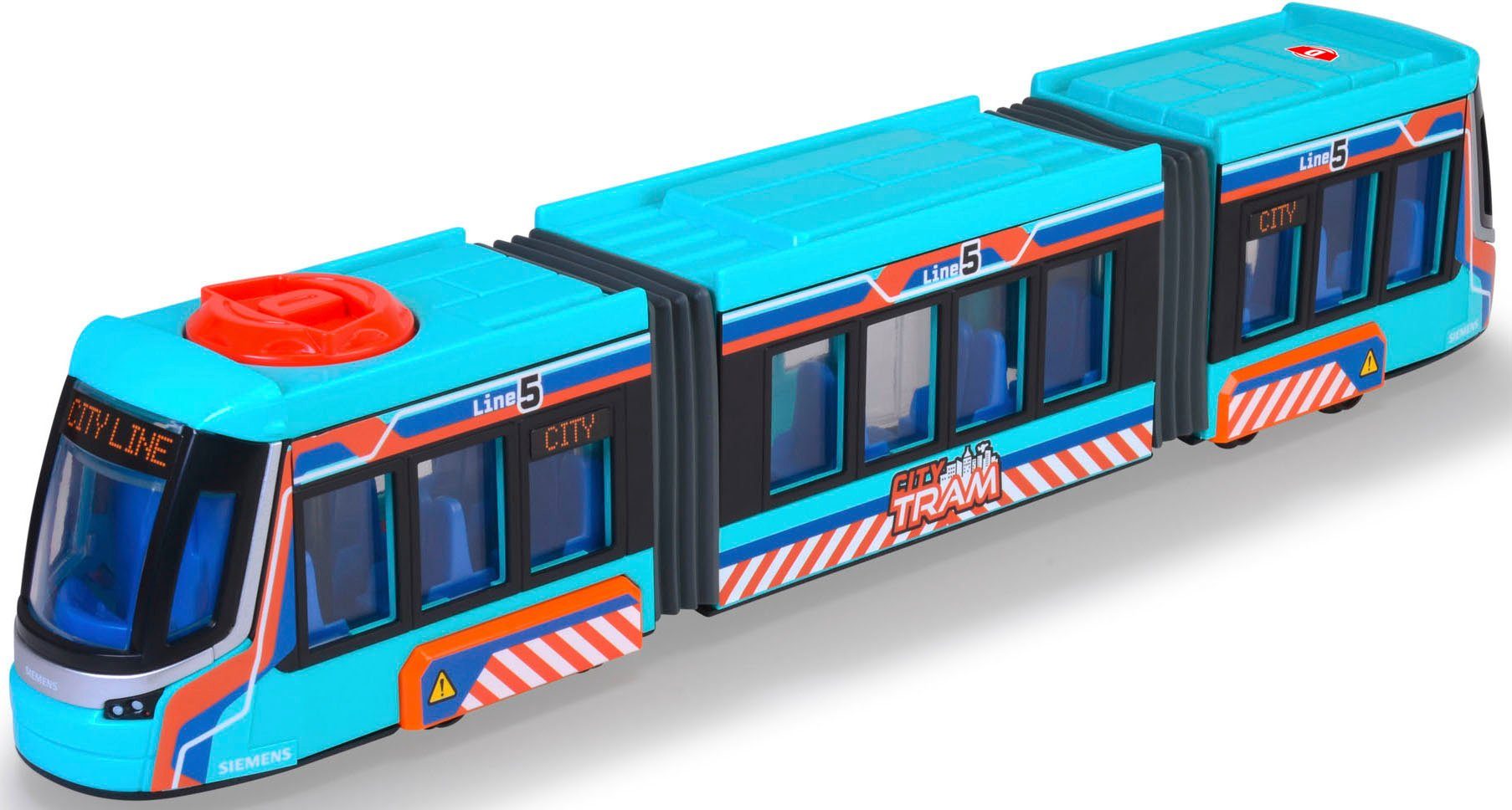 Dickie Toys Spielzeug-Straßenbahn Siemens City Tram