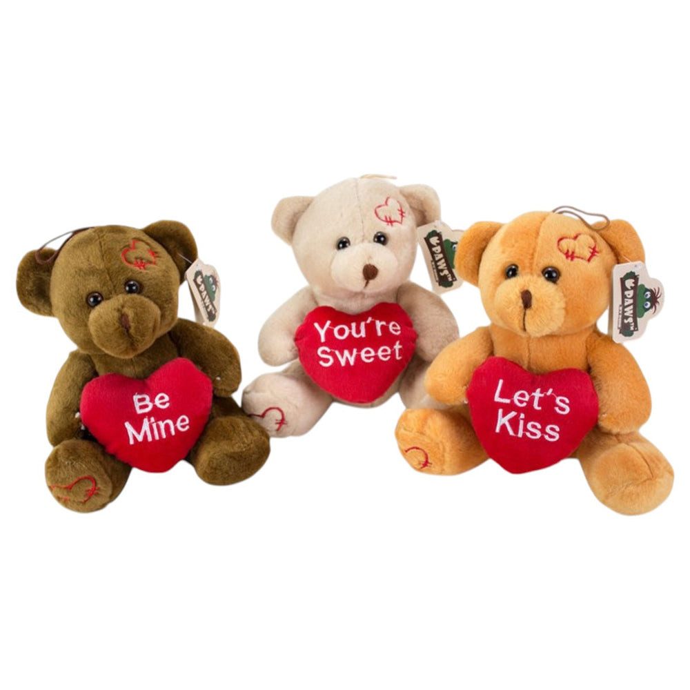 SUNKID Kuscheltier Plüschbär mit Herz Kuschelbär als Geschenk 20 cm