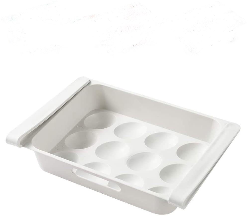 Jormftte Aufbewahrungsbox Eierhalter, Kühlschrank Eier Vorratsbehälter,  Kühlschrank Schubladen Behälter mit Griff, Aufbewahrungskiste Eierablage  Organizer, Ausziehbare Aufbewahrungsbox Für 12 Eier