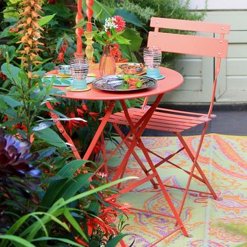 Outdoorteppich Boho Paisley, Talking Tables, rechteckig, ca. 180 x 120 cm, Polypropylen (PP), für Freizeit, Balkon oder Terrasse