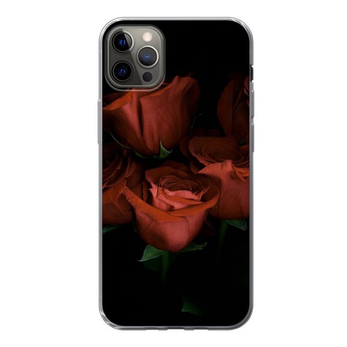 MuchoWow Handyhülle Blumen - Rosen - Wald Handyhülle Apple iPhone 13 Pro Max Smartphone-Bumper Print Handy