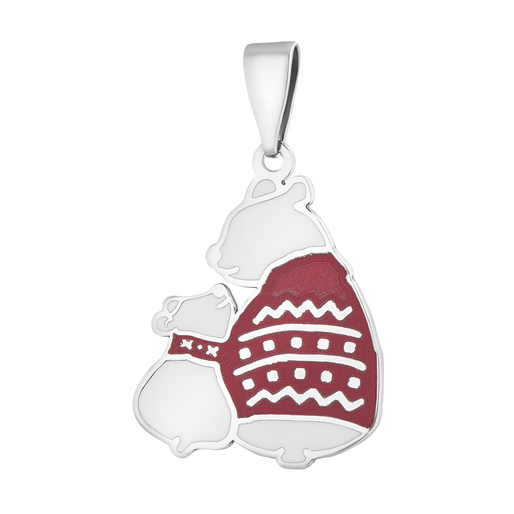 Secretforyou Kettenanhänger Kettenanhänger Anhänger Charm 925 Silber Emaille Echtschmuck, 925 Sterling Silber
