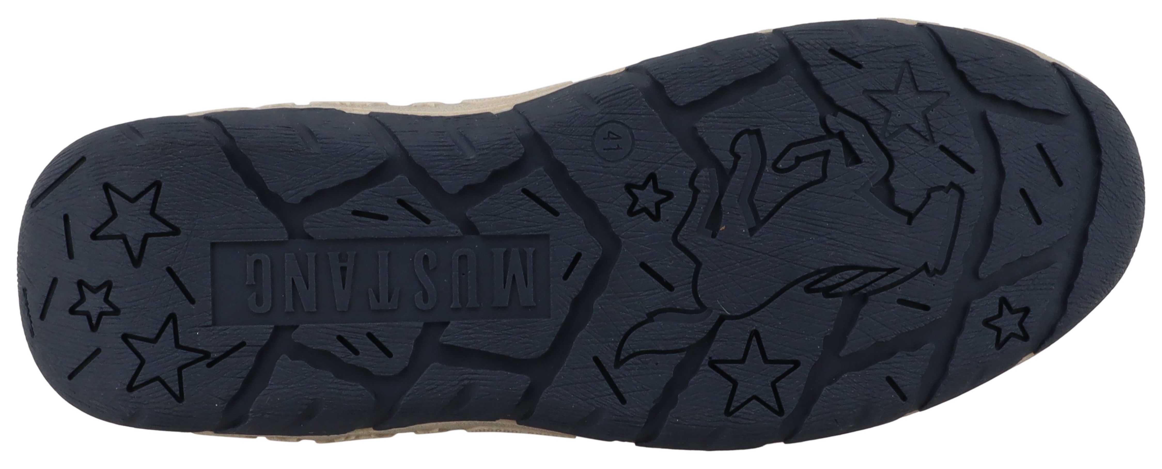 Mustang Shoes Benedetto Sneaker Schnürschuh, Halbschuh mit Reißverschluss