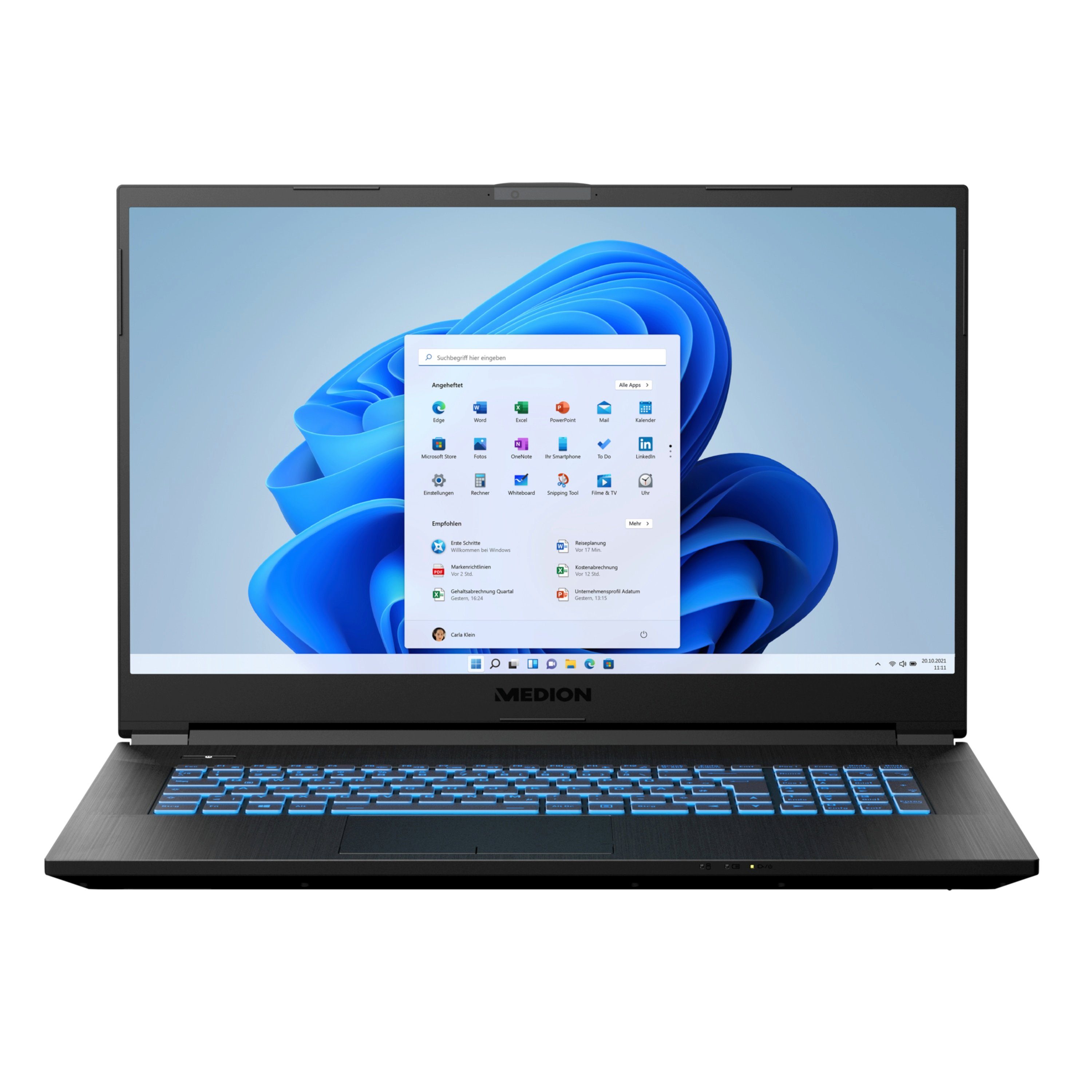 Medion® ERAZER® DEFENDER P15 GamingNotebook (43.9 cm/17.3 Zoll, FDH IPS Display 144 Hz AMD