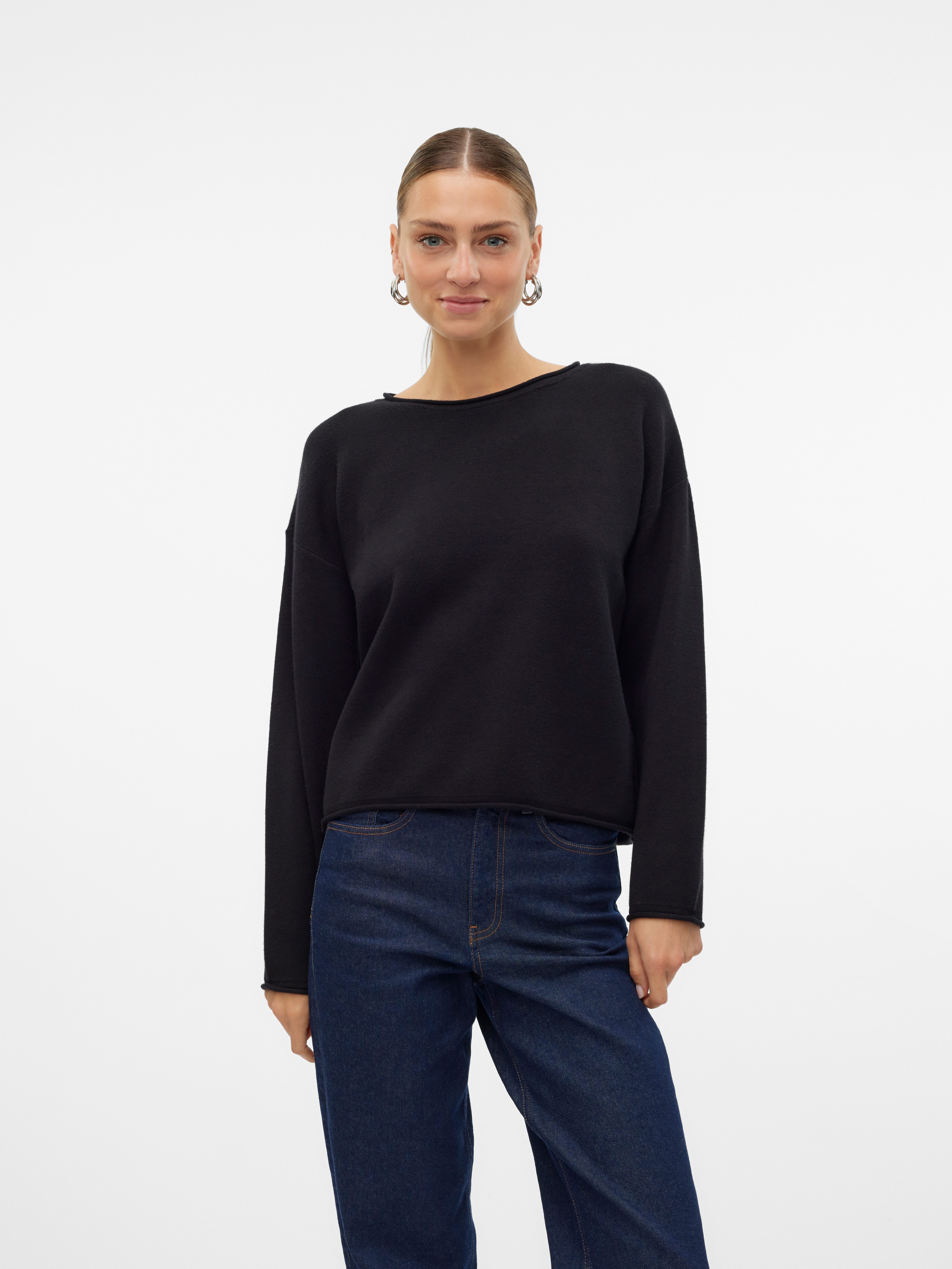 Vero Moda Strickpullover VMGOLD ROLL LS günstig online kaufen