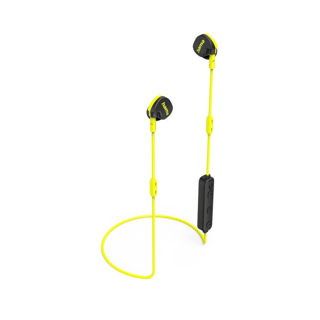 Hama Bluetooth Kopfhörer "Freedom Athletics II" (In-Ear, Mikrofon, gelb) Bluetooth-Kopfhörer (Google Assistant, Siri)