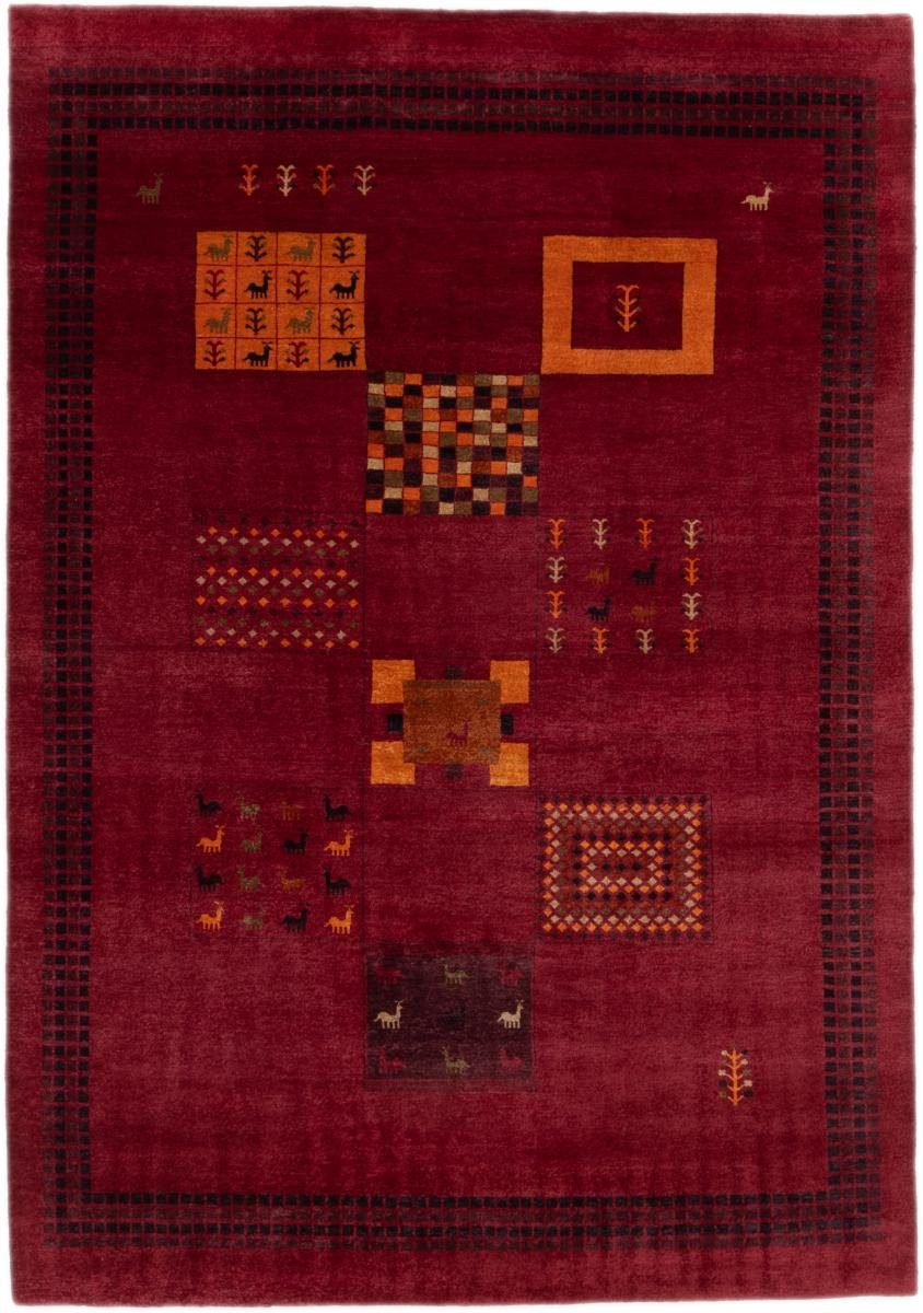 Orientteppich, 10 Höhe: Loribaft Moderner Orientteppich Gabbeh Handgeknüpfter 198x280 Trading, rechteckig, mm Nain