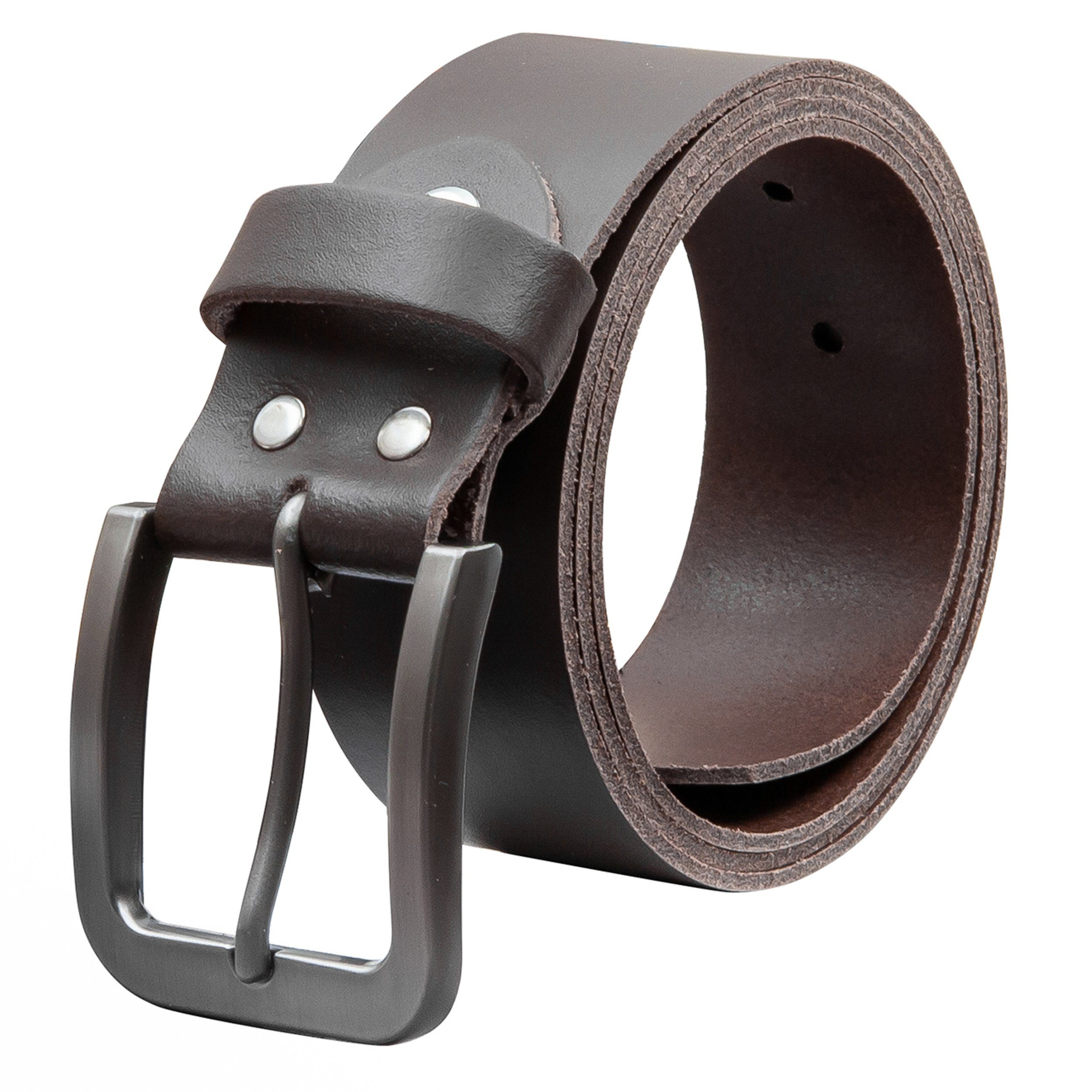 COLOGNEBELT Ledergürtel OM520-SL-Dunkelbraun MADE IN GERMANY, Dunkelbraun K günstig online kaufen