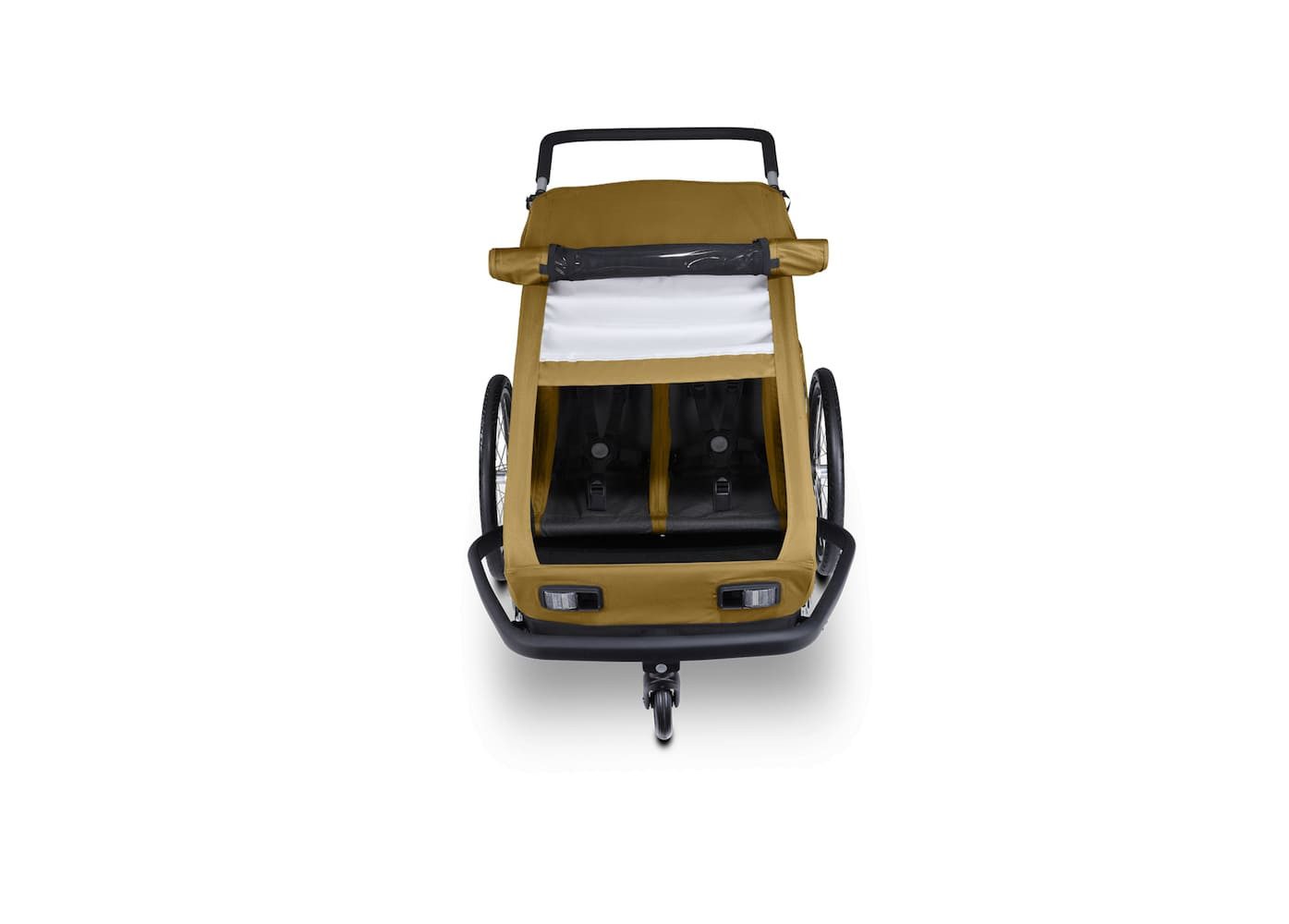 Croozer Fahrradkinderanhänger Kid Ellma 2 mit Jogger-Set, Für zwei Kinder, Anhänger und Buggy in einem