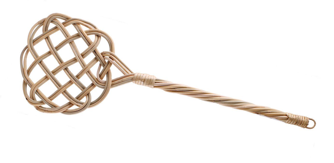 Spetebo Щетки для ковров Rattan Teppichklopfer - 76 cm, handgearbeiteter Polsterklopfer