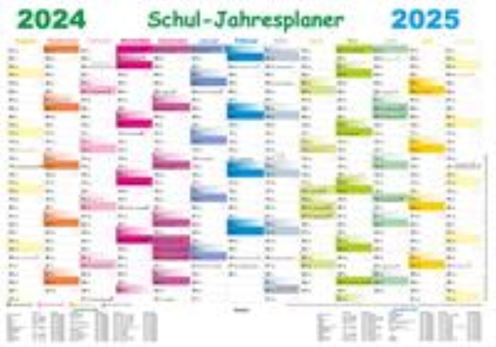 E&Z Verlag Gmbh Wandkalender Schul - Jahresplaner 2024/ 2025 in 32 x 46 cm