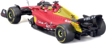 Bburago Sammlerauto Ferrari F1 Ferrari F1-75, 2022, Hardcase #16 Leclere, Maßstab 1:24