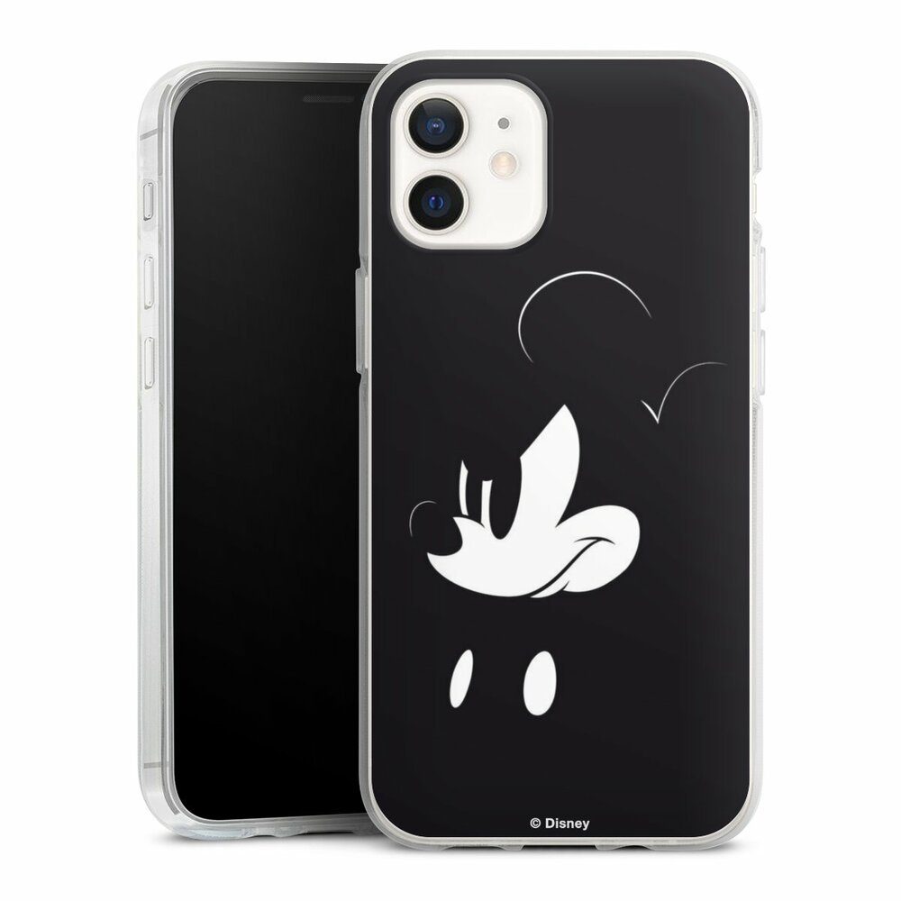 DeinDesign Handyhülle Mickey Mouse Offizielles Lizenzprodukt Disney Mickey Mouse - Mad, Apple iPhone 12 Silikon Hülle Bumper Case Handy Schutzhülle